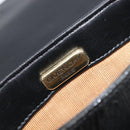 GIVENCHY Shoulder Bag Leather Black Gold Auth 208740-19