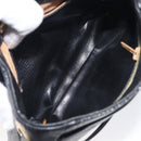 GIVENCHY Shoulder Bag Leather Black Gold Auth 208740-20