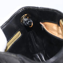 GIVENCHY Shoulder Bag Leather Black Gold Auth 208740-22
