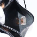 GIVENCHY Shoulder Bag Leather Black Gold Auth 208740-26