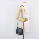 GIVENCHY Shoulder Bag Leather Black Gold Auth 208740-27