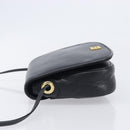 GIVENCHY Shoulder Bag Leather Black Gold Auth 208740-5