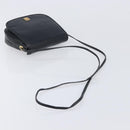 GIVENCHY Shoulder Bag Leather Black Gold Auth 208740-7