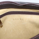 LOEWE Shoulder Bag Suede Beige Gold Tone Auth 208742V-19