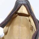 LOEWE Shoulder Bag Suede Beige Gold Tone Auth 208742V-21