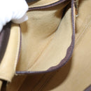 LOEWE Shoulder Bag Suede Beige Gold Tone Auth 208742V-23