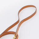 CELINE Macadam Canvas Hand Bag PVC Leather 2way Brown Gold Auth 208743V-15