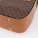 CELINE Macadam Canvas Hand Bag PVC Leather 2way Brown Gold Auth 208743V-18