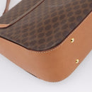 CELINE Macadam Canvas Hand Bag PVC Leather 2way Brown Gold Auth 208743V-19