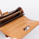 CELINE Macadam Canvas Hand Bag PVC Leather 2way Brown Gold Auth 208743V-22
