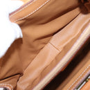CELINE Macadam Canvas Hand Bag PVC Leather 2way Brown Gold Auth 208743V-28