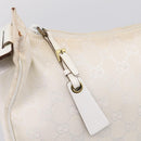 GUCCI Shoulder Bag GG Canvas White Gold 92699 Auth 208744A-18