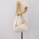 GUCCI Shoulder Bag GG Canvas White Gold 92699 Auth 208744A-24