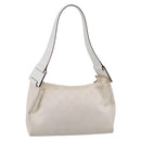GUCCI Shoulder Bag GG Canvas White Gold 92699 Auth 208744A-2