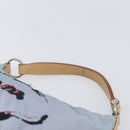 PRADA Shoulder Bag Nylon Light Blue Silver Auth 208746-15