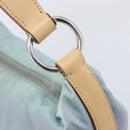 PRADA Shoulder Bag Nylon Light Blue Silver Auth 208746-21