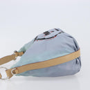 PRADA Shoulder Bag Nylon Light Blue Silver Auth 208746-4