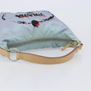 PRADA Shoulder Bag Nylon Light Blue Silver Auth 208746-8