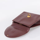 Cartier Must Line Hand Bag Leather Bordeaux Gold Auth 208747-15