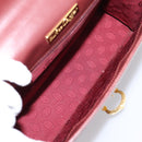 Cartier Must Line Hand Bag Leather Bordeaux Gold Auth 208747-17