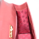 Cartier Must Line Hand Bag Leather Bordeaux Gold Auth 208747-19
