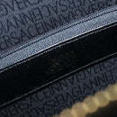 Gianni Versace Hand Bag Leather Black Gold Auth 208748-17