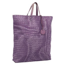 Bottega Veneta Intrecciato Illusion Tote Bag Nylon Purple Auth 208752-1