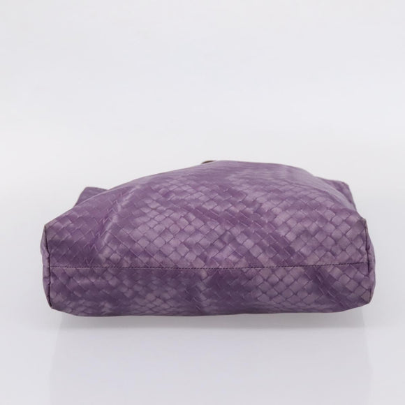 Bottega Veneta Intrecciato Illusion Tote Bag Nylon Purple Auth 208752