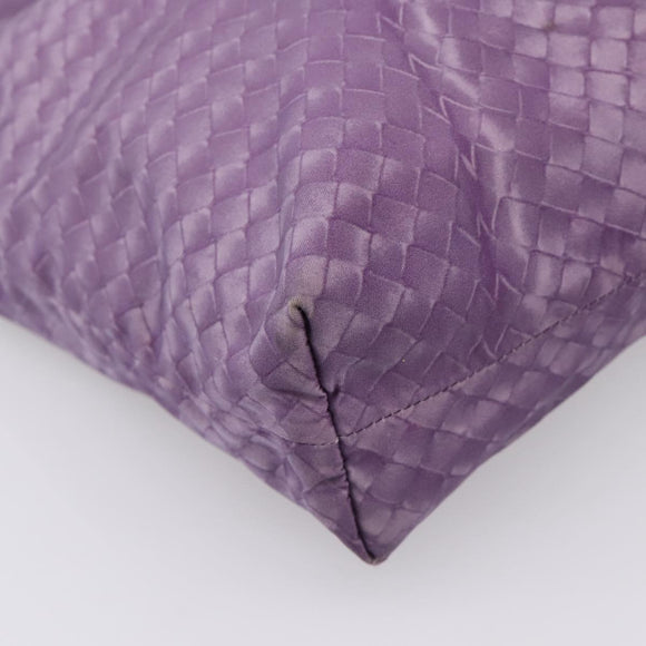 Bottega Veneta Intrecciato Illusion Tote Bag Nylon Purple Auth 208752