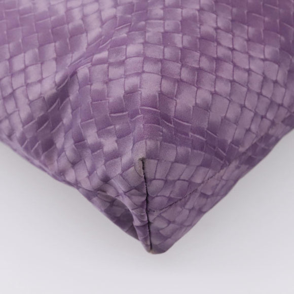 Bottega Veneta Intrecciato Illusion Tote Bag Nylon Purple Auth 208752