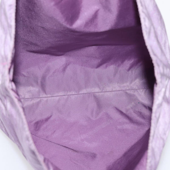 Bottega Veneta Intrecciato Illusion Tote Bag Nylon Purple Auth 208752