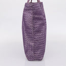 Bottega Veneta Intrecciato Illusion Tote Bag Nylon Purple Auth 208752-3
