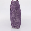 Bottega Veneta Intrecciato Illusion Tote Bag Nylon Purple Auth 208752-4