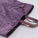 Bottega Veneta Intrecciato Illusion Tote Bag Nylon Purple Auth 208752-6