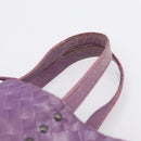 Bottega Veneta Intrecciato Illusion Tote Bag Nylon Purple Auth 208752-9