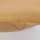 LOEWE Hand Bag Leather Beige Gold Auth 208757-6