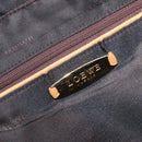 LOEWE Hand Bag Leather Beige Gold Auth 208757-22