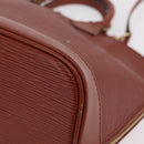 LOUIS VUITTON Epi Alma Hand Bag Brown M52143 LV Auth 208758V-19