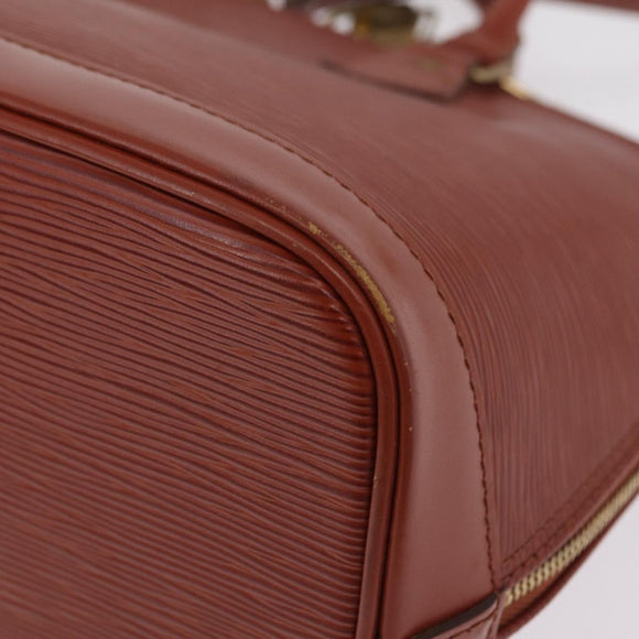LOUIS VUITTON Epi Alma Hand Bag Brown M52143 LV Auth 208758V