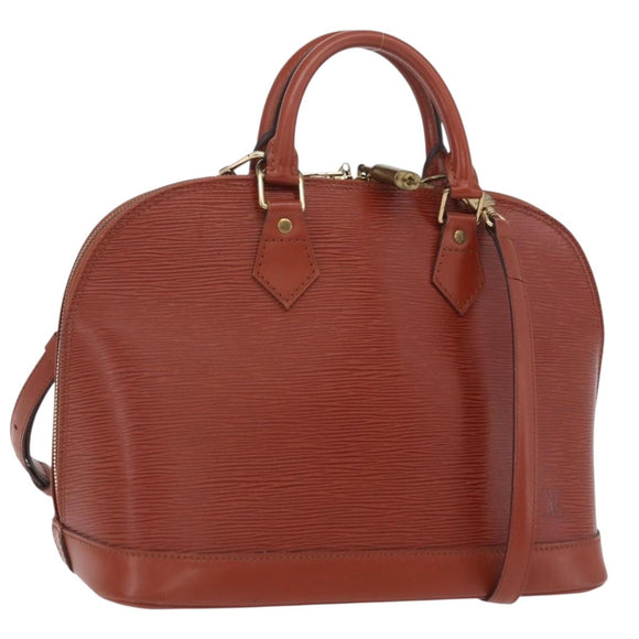 LOUIS VUITTON Epi Alma Hand Bag Brown M52143 LV Auth 208758V