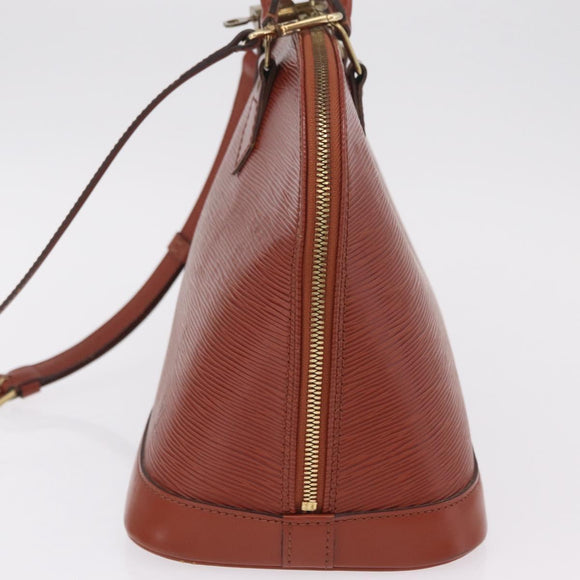 LOUIS VUITTON Epi Alma Hand Bag Brown M52143 LV Auth 208758V