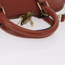 LOUIS VUITTON Epi Alma Hand Bag Brown M52143 LV Auth 208758V-7