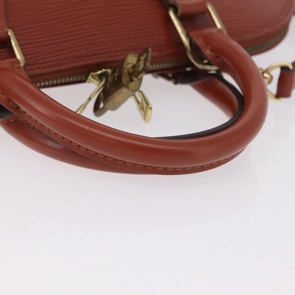 LOUIS VUITTON Epi Alma Hand Bag Brown M52143 LV Auth 208758V