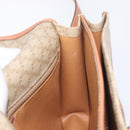 CELINE Macadam Canvas Shoulder Bag PVC Beige Gold Auth 208759V-22