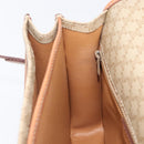 CELINE Macadam Canvas Shoulder Bag PVC Beige Gold Auth 208759V-23