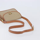 CELINE Macadam Canvas Shoulder Bag PVC Beige Gold Auth 208759V-7