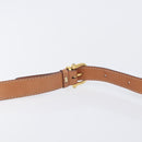 CELINE Macadam Canvas Shoulder Bag PVC Beige Gold Auth 208759V-15