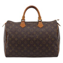 LOUIS VUITTON Monogram Speedy 35 Hand Bag M41524 LV Auth 208760-2