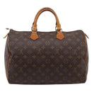 LOUIS VUITTON Monogram Speedy 35 Hand Bag M41524 LV Auth 208760-3