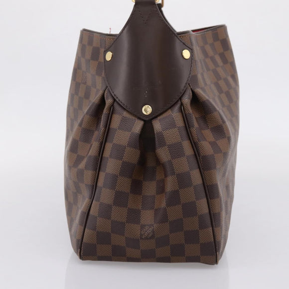 LOUIS VUITTON Damier Ebene Regia Tote Bag N63542 LV Auth 208761